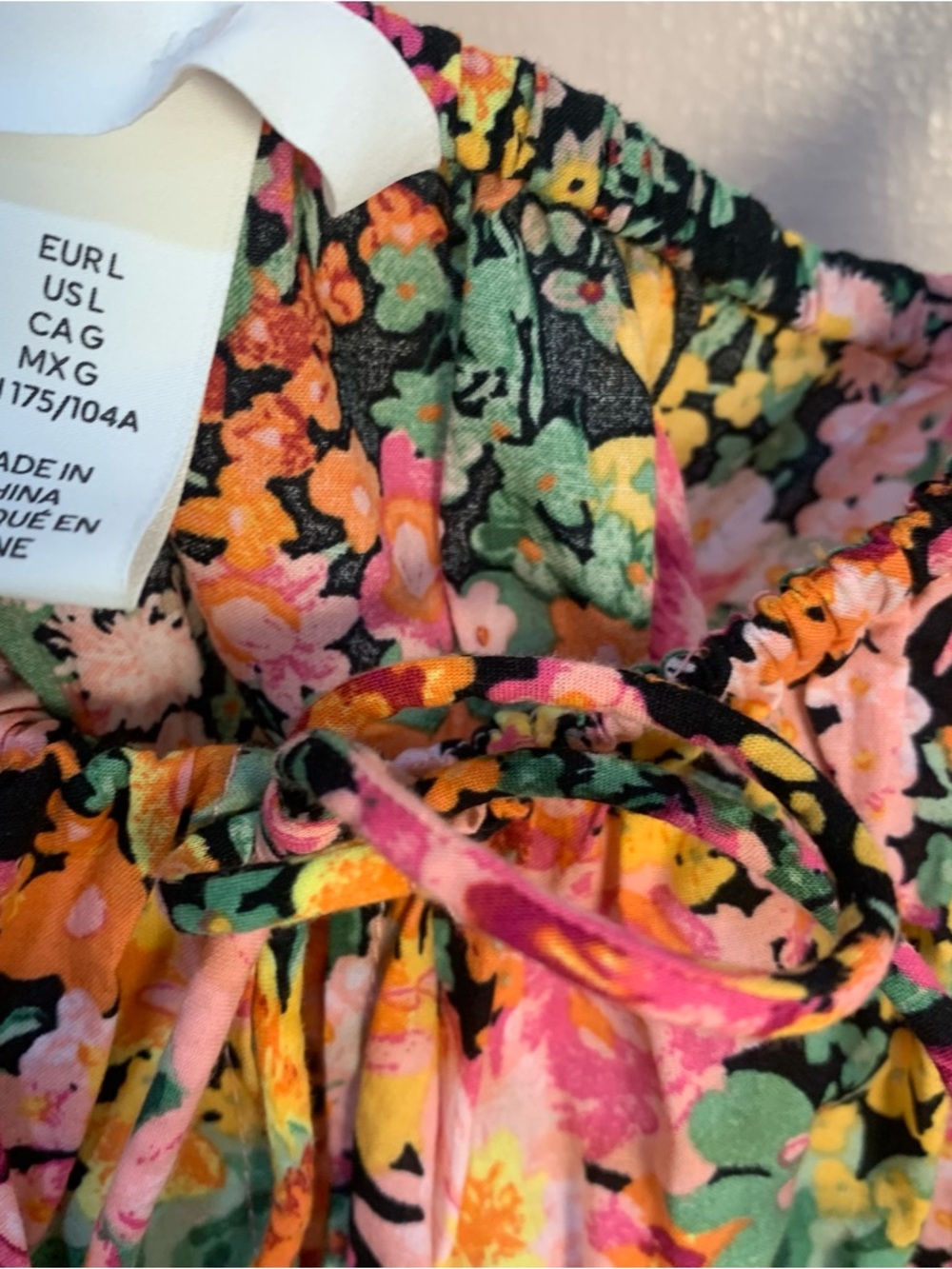 H&M Cotton Floral Smocked Midi Dress - Picture 7 of 11
